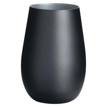 Stoelzle Olympic Matte Black/Silver Glass 465ml