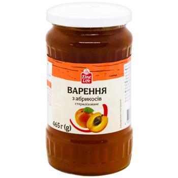 Fine Life Apricot Jam 465g