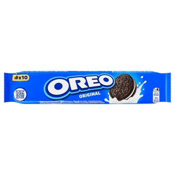 Печиво Oreo з какао та кремовою начинкою ванільного смаку 95г