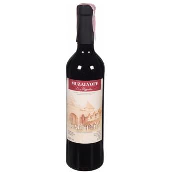 Muzalyoff Cabernet Red Dry Wine 13% 0.75l - buy, prices for COSMOS - photo 1