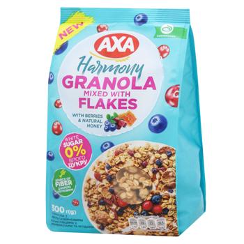 Axa Harmony Granola with Multigrain Flakes with Minerals and Berries 300g - buy, prices for Tavria V - photo 1