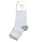 Premier Socks Econom Polka Dot Terry Children's Socks s.20-22 Grey