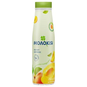 Йогурт Молокія Абрикос 1,4% 250г