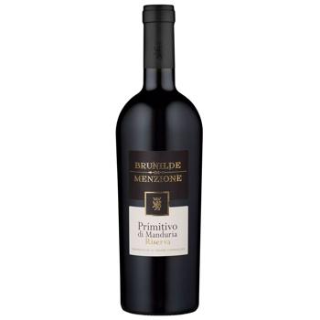 Brunilde di Menzione Primitivo di Manduria DOC Riserva Semi-Dry Wine 14.5% 0.75l - buy, prices for MegaMarket - photo 1
