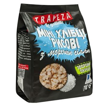 Trapeza Brown Rice Mini Cakes with Sea Salt 70g - buy, prices for Tavria V - photo 4