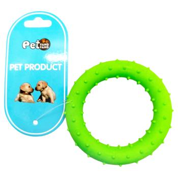 Іграшка д/собак кільце 8,2 см X017 И830 - купить, цены на КОСМОС - фото 1