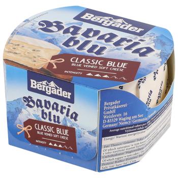 Bergader Bavaria Blue Bergader Soft Cheese with Blue And White Mold 70% 150g - buy, prices for COSMOS - photo 1