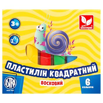 Shkolyaryk Square Wax Plasticine 6 Colors 120g - buy, prices for METRO - photo 4