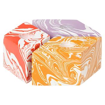 Свічкники ромбіки(мармур) - купити, ціни на Grono - фото 1