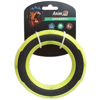 AnimAll GrizZzly Super Ring Dog Toy 12.8x12.8x2.2cm Green - buy, prices for MasterZoo - photo 1