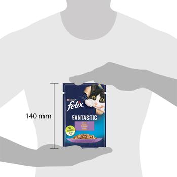 Корм влажный Felix Fantastic с ягненком для кошек 85г - купить, цены на КОСМОС - фото 2