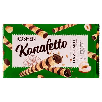 Roshen Konafetto Waffle Tubes with Nut Filling 140g - buy, prices for NOVUS - photo 2