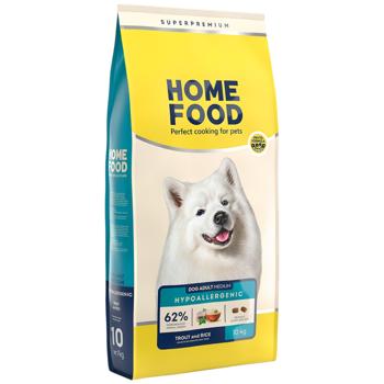 Home Food Dry Food with Trout and Rice for Adult Dogs of Medium Breeds 10kg - buy, prices for MasterZoo - photo 1