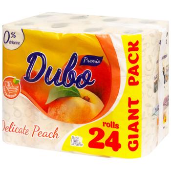 Туалетная бумага Диво Premio Aroma персик 3-слойная 24шт - купить, цены на METRO - фото 2