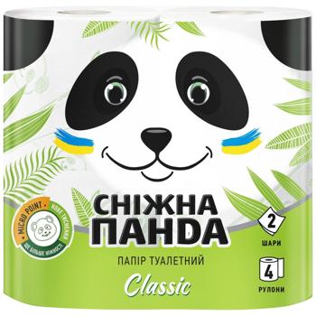 Snow Panda Classic 2-ply Toilet Paper 4pcs - buy, prices for COSMOS - photo 1