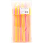 Luminescent Straw with Long Corrugation 245x6mm 100pcs