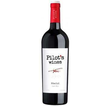 ВИНО PILOT?S WINES МЕРЛО ,0,75 - купити, ціни на Auchan - фото 1