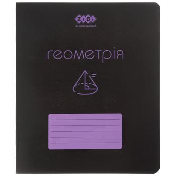 Тетрадь предметная ZiBi Black Геометрия клетка 48 листов - купить, цены на Auchan - фото 1