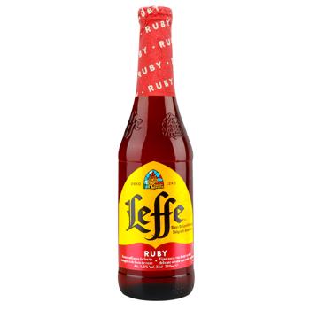 Пиво Leffe Ruby светлое 5% 0,33л - купить, цены на Grono - фото 1