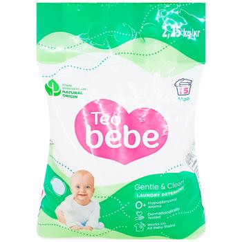 Стиральный порошок для детской одежды Teo Bebe Gentle&Clean Алоэ 2,25кг - купить, цены на КОСМОС - фото 1