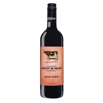 Appetit de France Cabernet Sauvignon Red Dry Wine 12.5% 0.75l - buy, prices for NOVUS - photo 1
