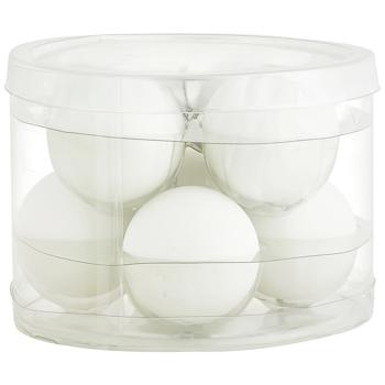 Actuel Set of Balls White 6cm 8pcs - buy, prices for Auchan - photo 1