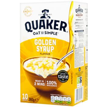 Quaker Golden Syrup Instant Oatmeal 36g x 10pcs - buy, prices for METRO - photo 1