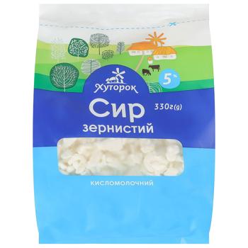 Творог Хуторок зернистый 5% 330г - купить, цены на Чудо Маркет - фото 1