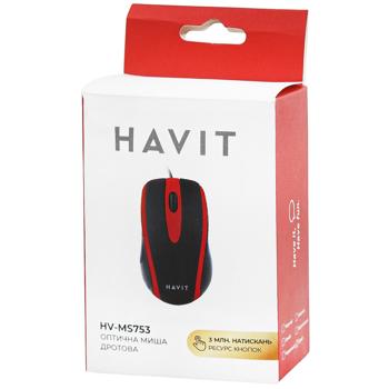 Havit Wired Mouse HV-MS753 USB Black/Gray - buy, prices for Auchan - photo 1