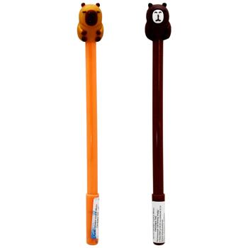 Ручка гелевая Капибара синяя 0,38мм