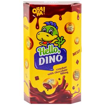 ObaNa! Hello Dino Crackers with Chocolate Filling 50g - buy, prices for Epicentr FOOD - photo 1