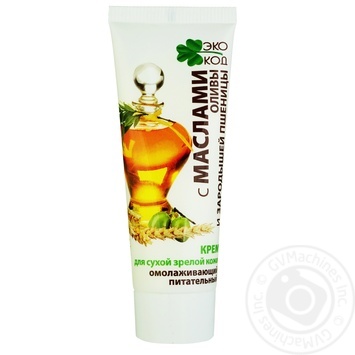 Eco cod Rejuvenating Cream with Olive Oil and Wheat Germ for Dry Mature Skin 70g - buy, prices for - photo 1