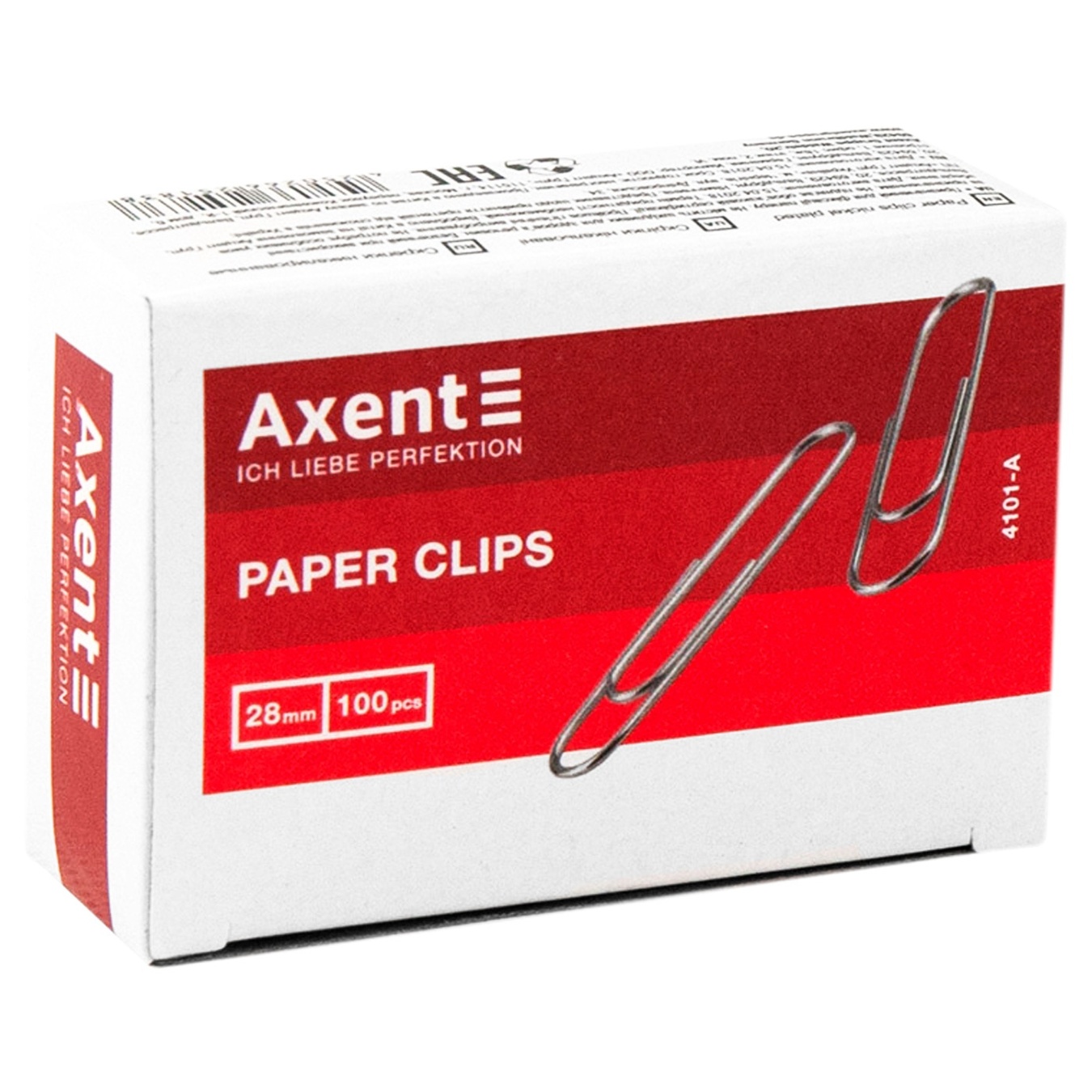 

Скрепки Axent никелированные 28мм 100шт