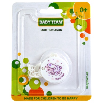 Цепочка для пустышки Baby Team - купить, цены на Auchan - фото 4