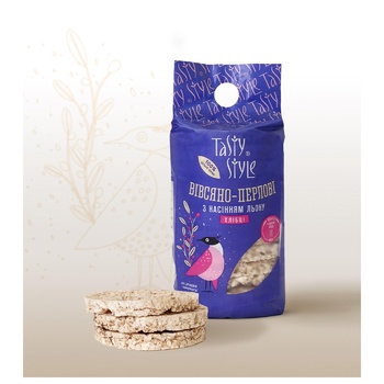 Tasty Style Oat-Pearls Crispbread with Flax Seeds 100g - buy, prices for Auchan - photo 3