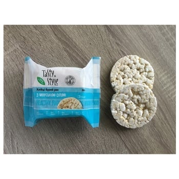 Tasty Style of Brown Rice Crispbread with Sea Salt 4pcs 30g - buy, prices for WINETIME - photo 4