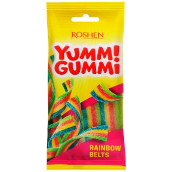 Конфеты Roshen Yummi Gummi Rainbow Belts желейные 70г - купить, цены на КОСМОС - фото 1