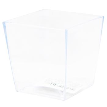 Flowerpot Square 65mm transparent - buy, prices for - photo 1