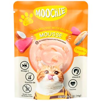 Moochie Mousse Wet Food with Tuna and Salmon for Cats 70g - buy, prices for MasterZoo - photo 1