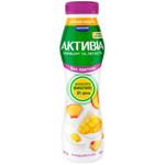 Біфідойогурт Активіа Персик-манго без лактози 0,8% 260г