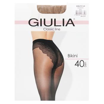 Колготки жіночі Giulia Bikini Daino 40 Den розмір 4 - купить, цены на Идеал - фото 1