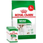 Набір корму Royal Canin Mini Adult для собак малих порід cухий 2кг + вологий 4шт х 85г