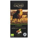 Cachet Dark Chocolate with Almonds 72% 90g