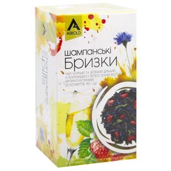 Askold Champagne Spills Black and Green Tea 2g*20pcs - buy, prices for ULTRAMARKET - photo 2