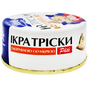 Ікра тріски Pate з копченою скумбрією Veladis 100г - купити, ціни на Чудо Маркет - фото 1