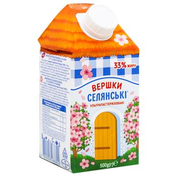 Вершки Селянські ультрапастеризовані 33% 500г - купити, ціни на - фото 2
