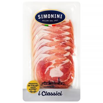 Шинка Simonini Панчетта нарізка 80г - купити, ціни на Grono - фото 1