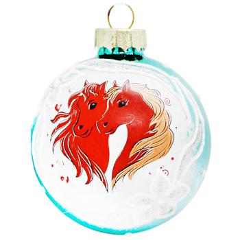 Шар елочный Символ года 6,5см в ассортименте - купить, цены на Auchan - фото 6