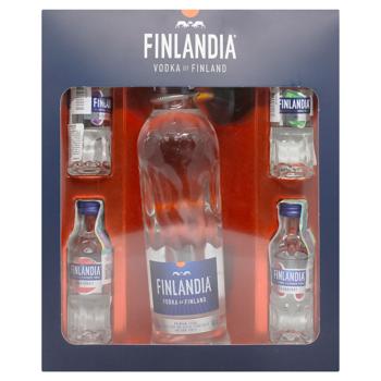 Водка Finlandia 40% 50мл и 4 вкусовые миниатюры - купить, цены на КОСМОС - фото 2