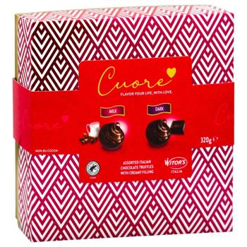 Цукерки Witors Cuore Red щоколадні асорті 320г - купити, ціни на - фото 3